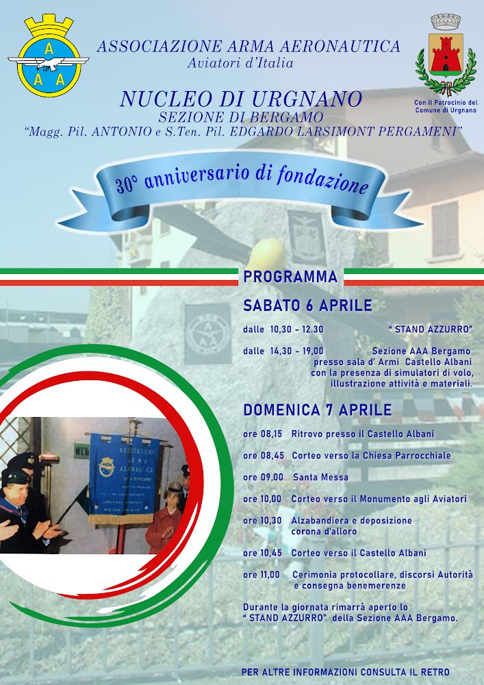 ASSOCIAZIONE ARMA AERONAUTICA Nucleo di Urgnano